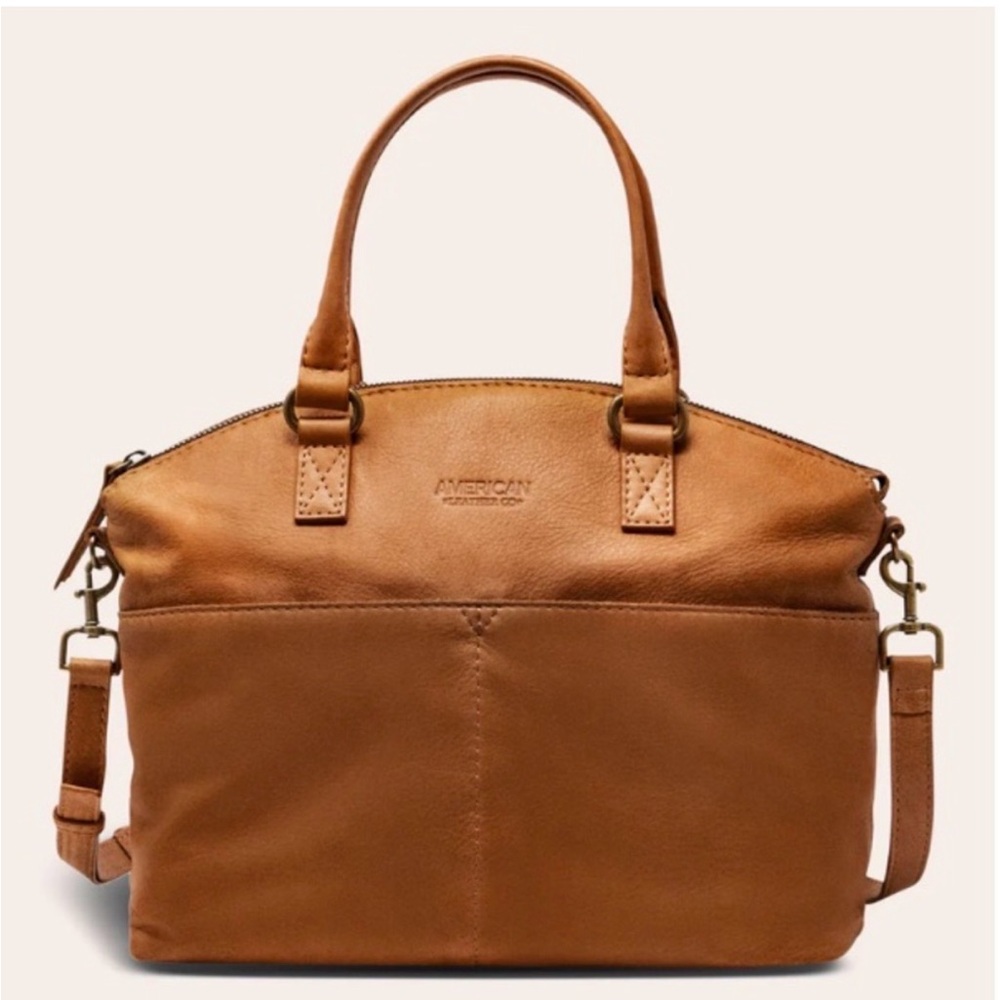 American Leather Co. Tan Satchel Bag